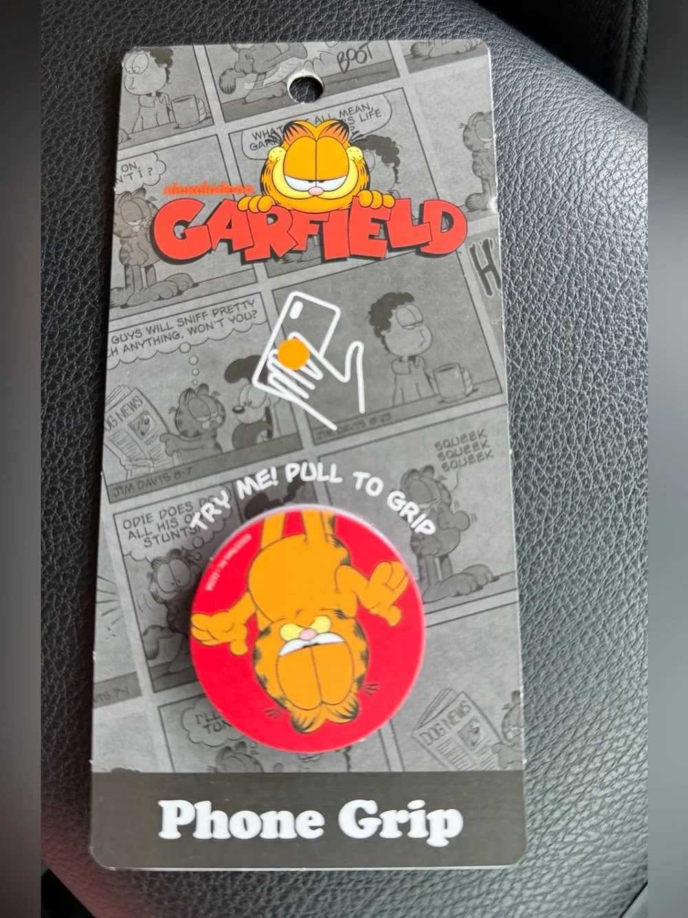 Nickelodeon Garfield Red and Orange Phone Grip